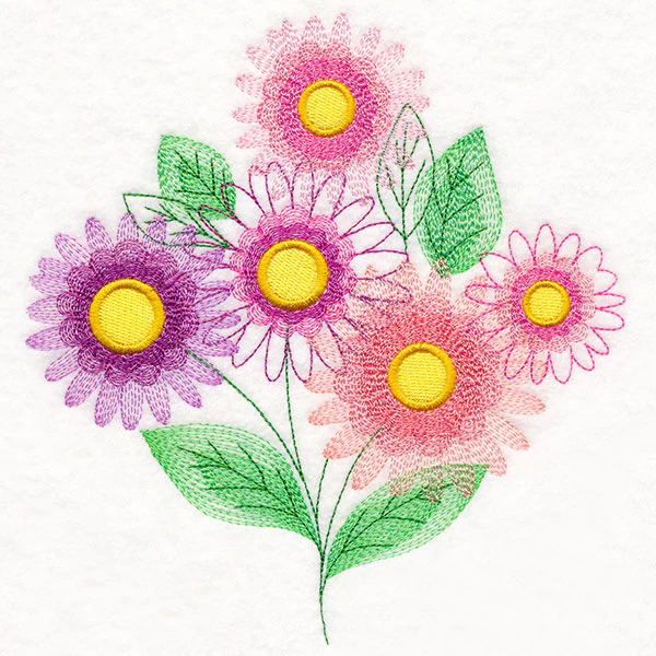Garden Flower Bouquet - Gerbera Daisies - Image 2