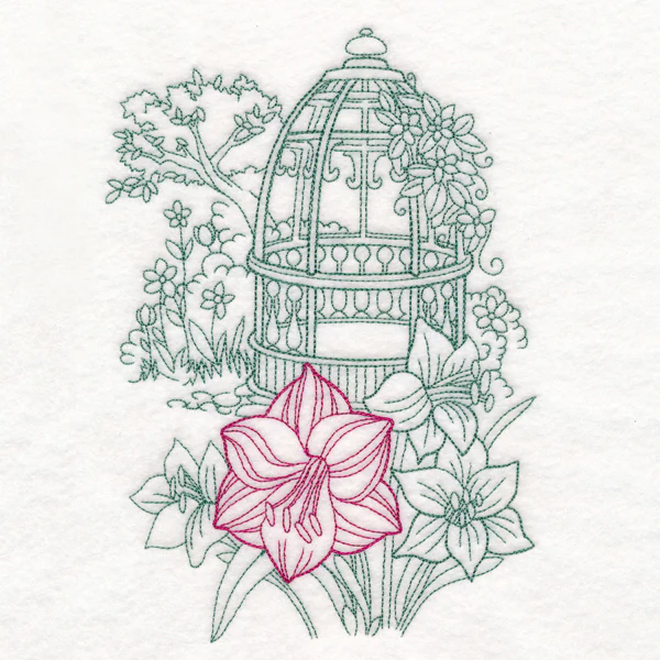 Garden Gazebo Etching - Image 3