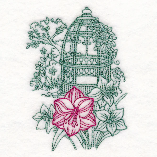 Garden Gazebo Etching - Image 5