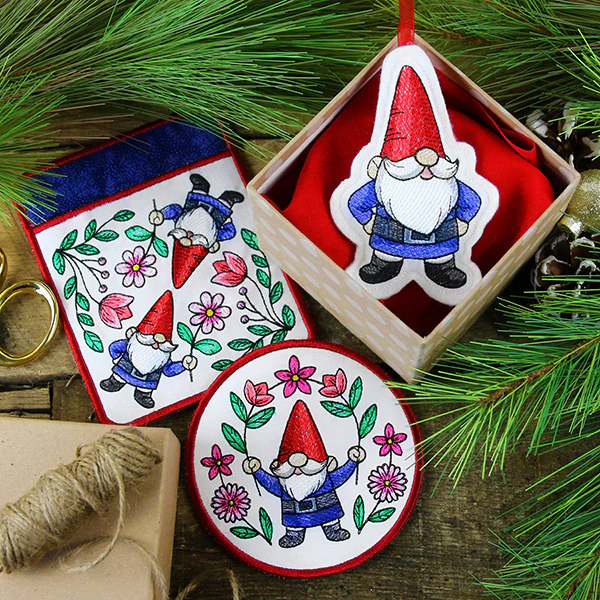 Garden Gnome Ornament (In-the-Hoop) - Image 6