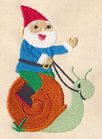 Garden Gnome Riding Snail - Image 3