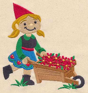 Garden Gnome with Wheelbarrow - Image 2