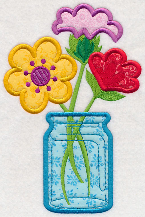 Garden Mason Jar (Applique) - Image 4