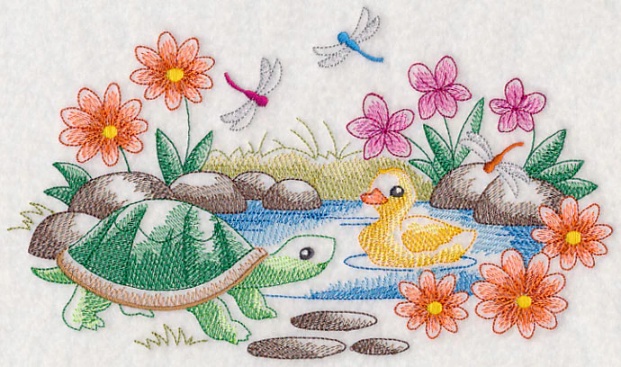 Garden Pond (Toile) - Image 2