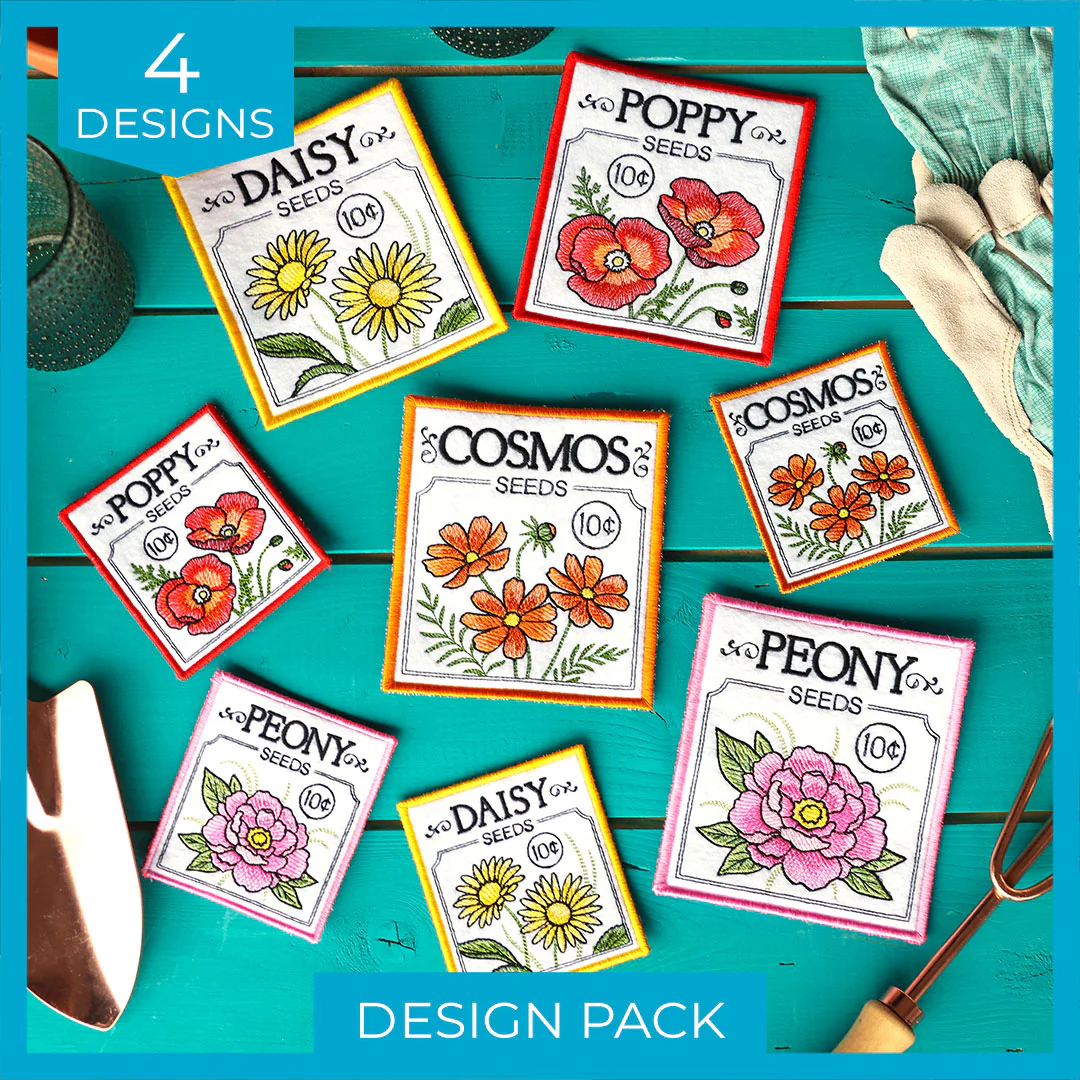 Garden Seed Packet Coasters (In-the-Hoop) Design Pack - Image 7