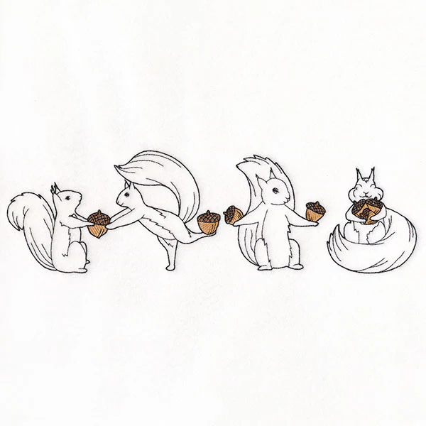 Gather and Share Squirrels Border - Image 5