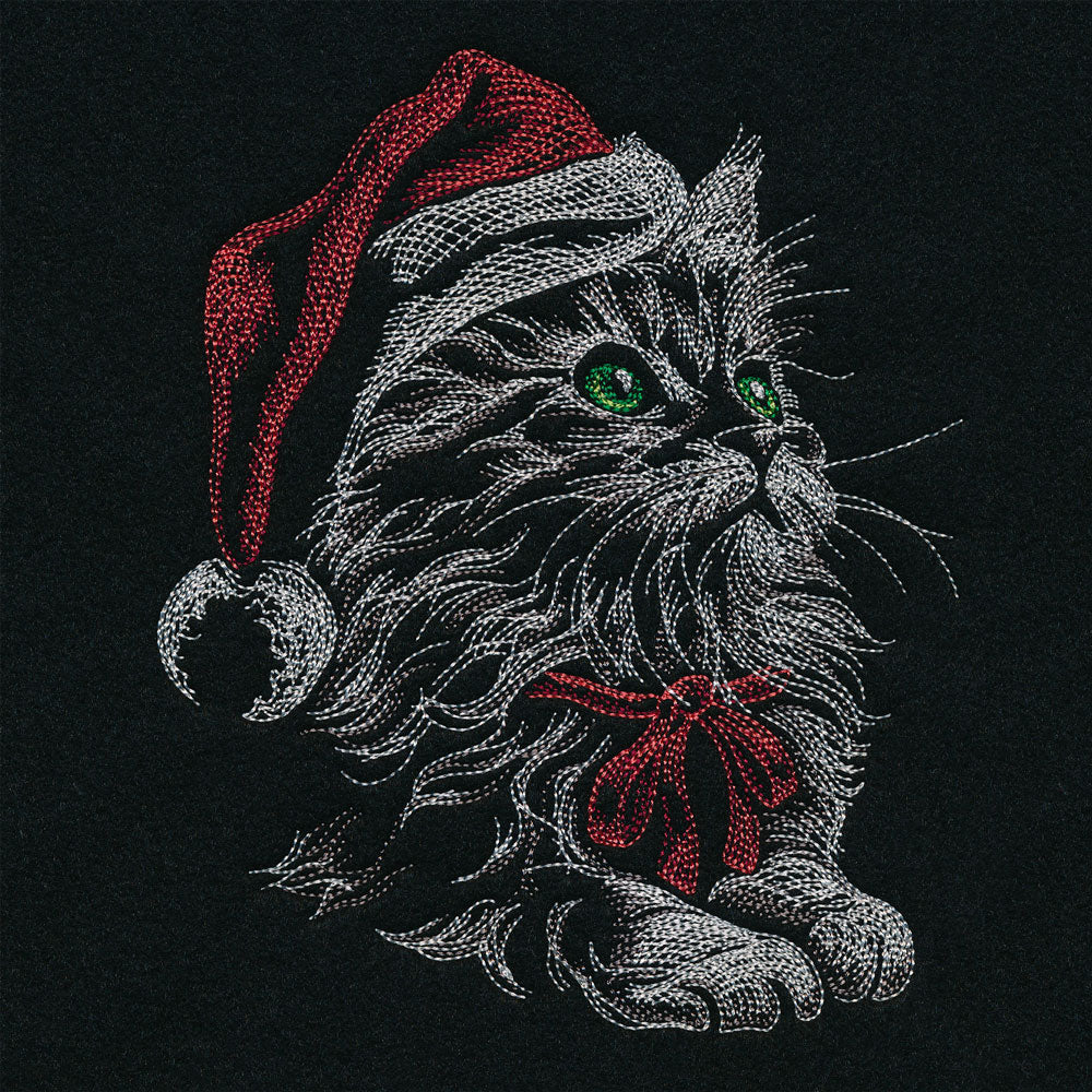 Gazing Christmas Kitten - Image 3