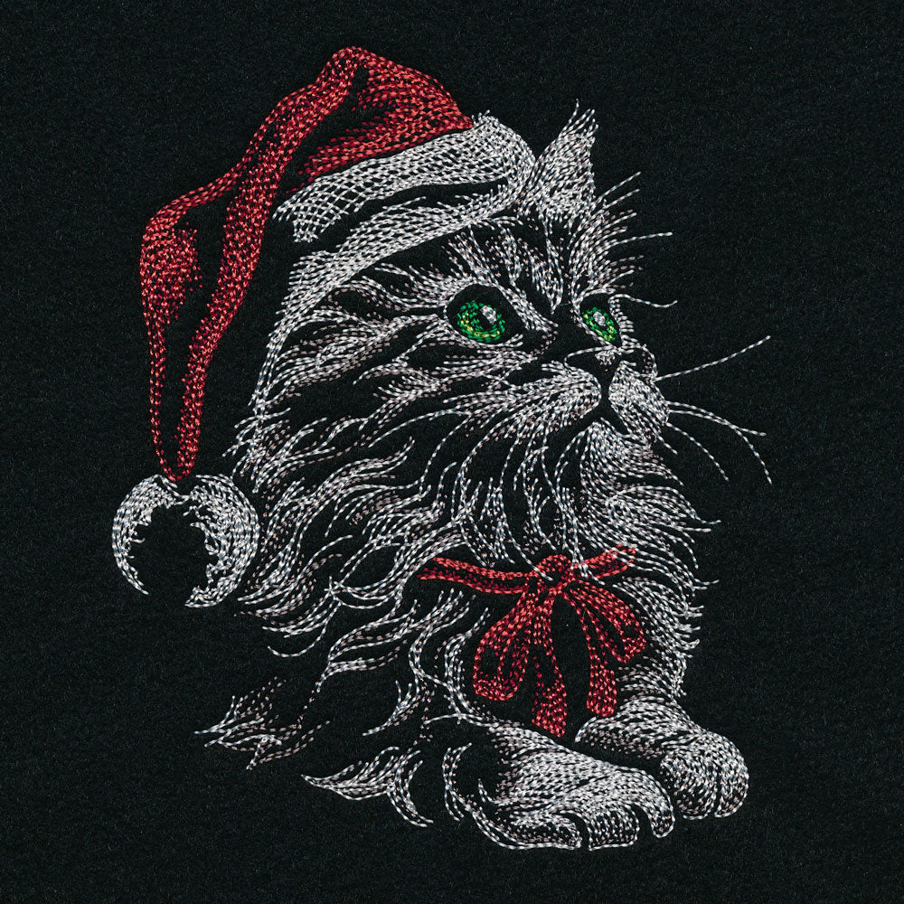 Gazing Christmas Kitten - Image 4