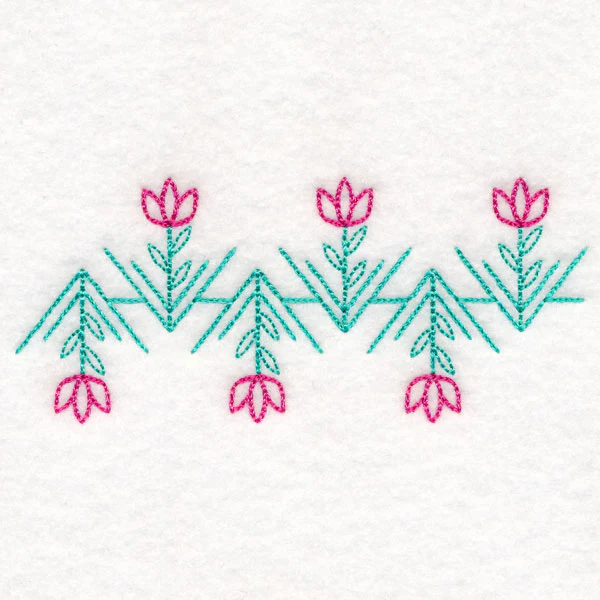 Geometric Floral Border (Vintage) - Image 4