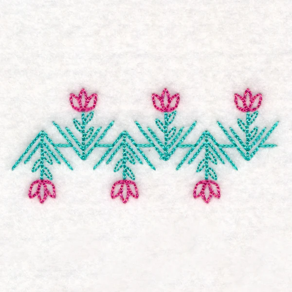 Geometric Floral Border (Vintage) - Image 5