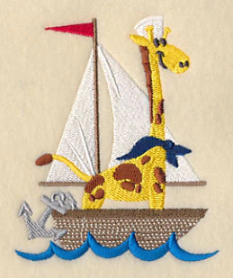 George Giraffe in a Sailboat - Image 2