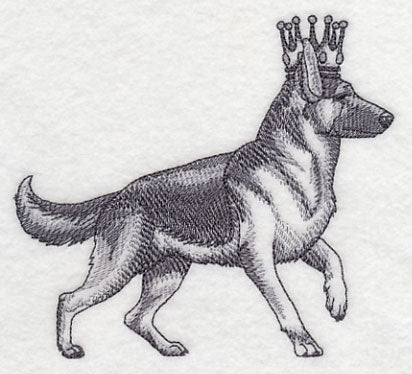 German Shepherd in Crown - Image 2