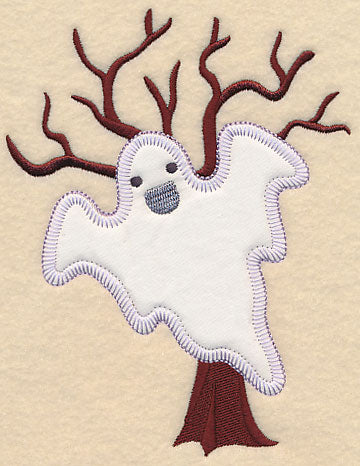 Ghost and Tree (Heirloom Applique) - Image 2