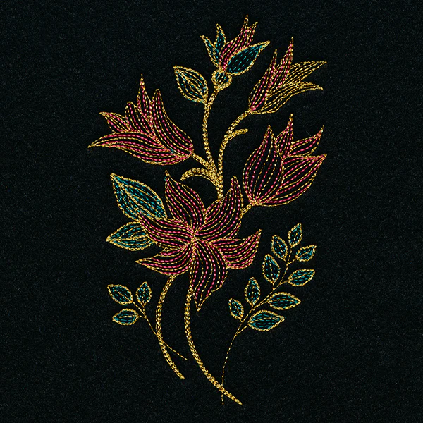 Gilded Autumn Flower Spray - Image 2