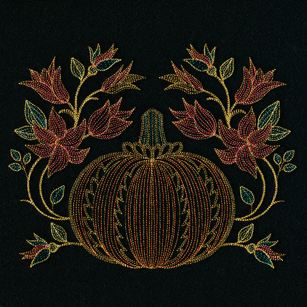 Gilded Autumn Pumpkin Feature