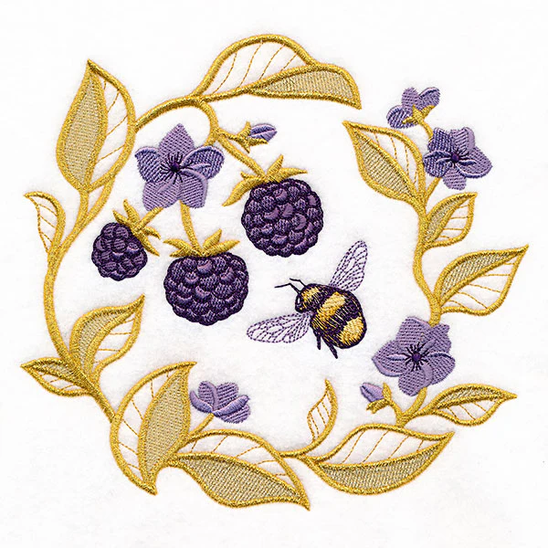 Gilded Beauty Blackberries & Honeybee Circle - Image 4