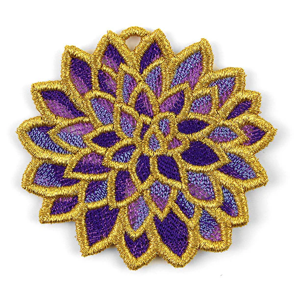 Gilded Blossoms - Dahlia (Lace) - Image 2