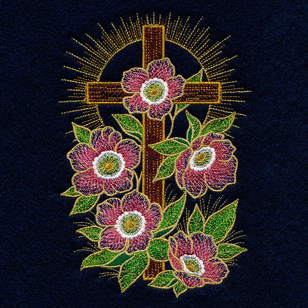 Gilded Easter Cross & Lenten Roses - Image 17