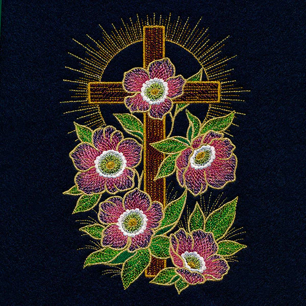Gilded Easter Cross & Lenten Roses - Image 23