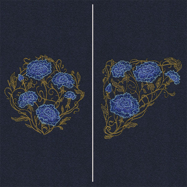 Gilded Filigree Carnations Pillow Pair - Image 5