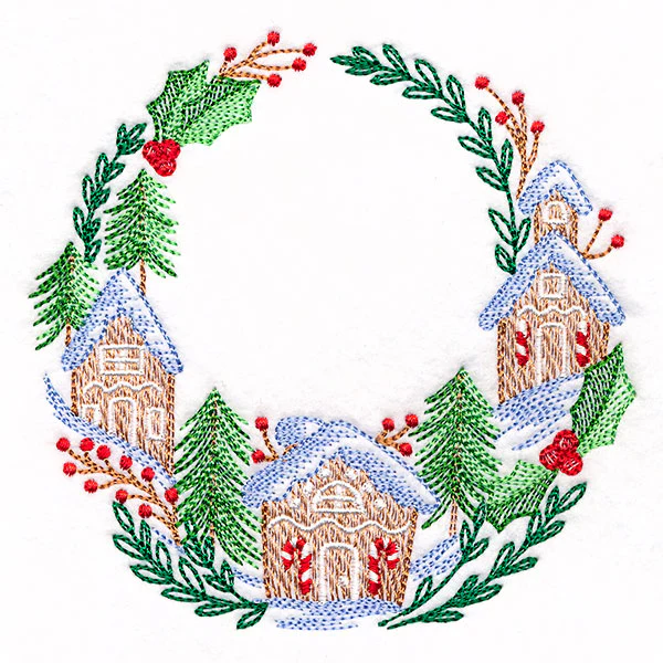 Gingerbread House Christmas Wreath - Image 4