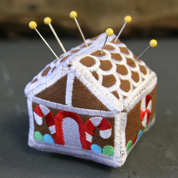 Gingerbread House Pincushion (In-the-Hoop) - Image 7