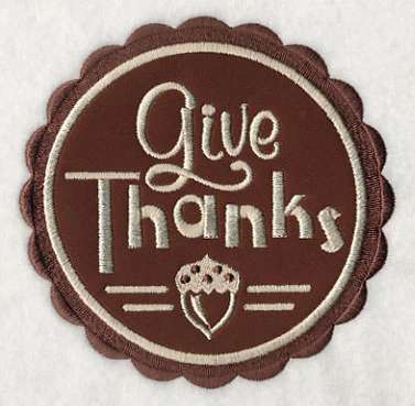 Give Thanks Stamp (Applique) - Image 4