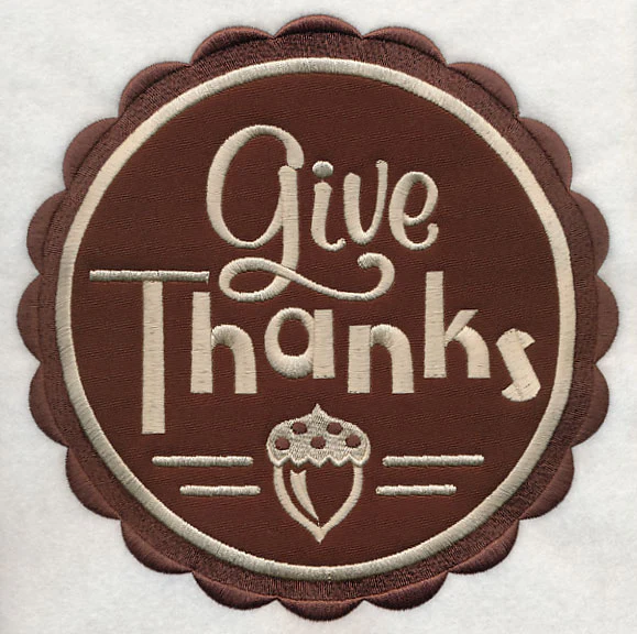 Give Thanks Stamp (Applique) - Image 6
