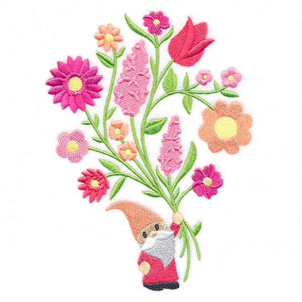 Giving Garden Gnome with Blooms - Image 4