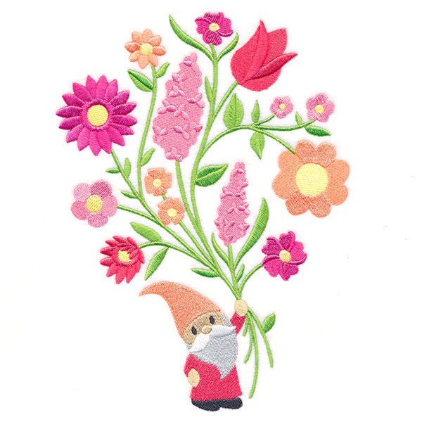 Giving Garden Gnome with Blooms - Image 5
