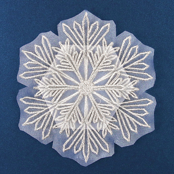 Glittering Snowflake (Organza) - Image 2