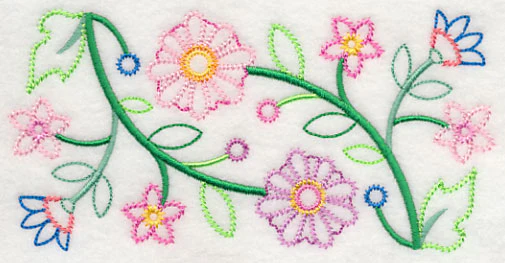 Glorious Garden Blooms Border (Vintage) - Image 2