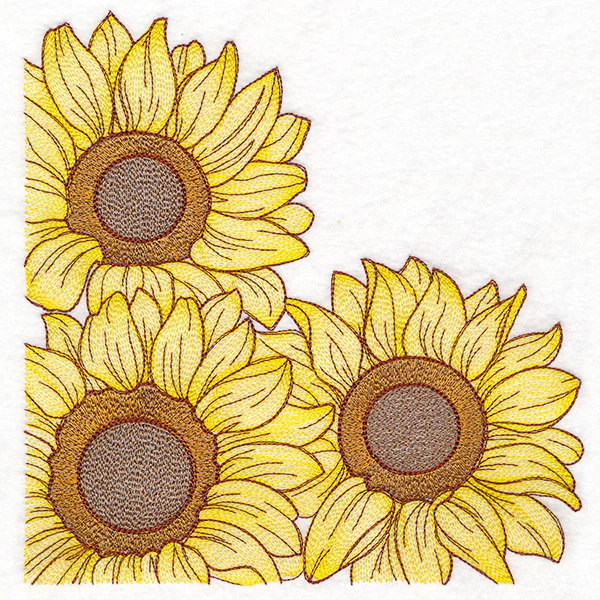 Glorious Sunflower Corner