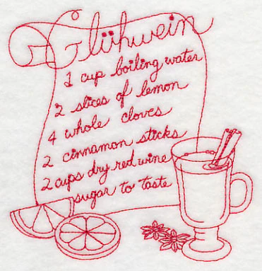 Gluhwein (Redwork) - Image 4