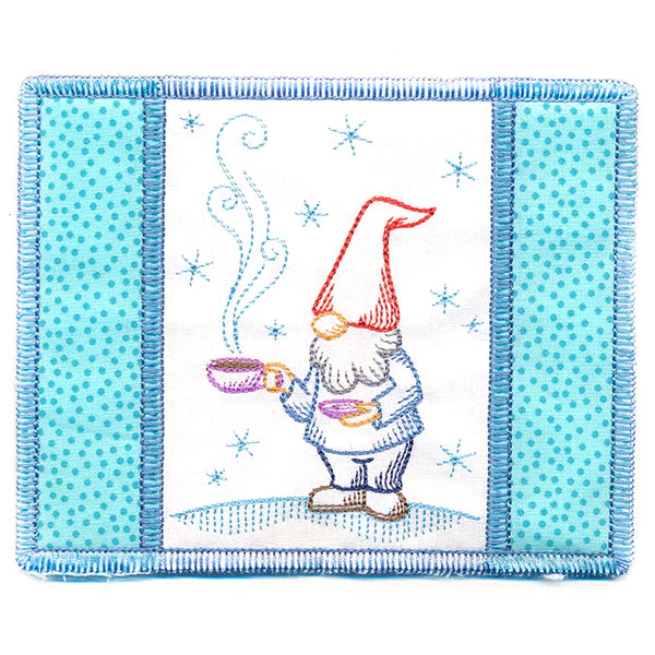 Gnome Mug Rug (In-the-Hoop) - Image 3