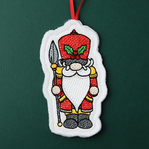 Gnome Nutcracker Ornament (In-the-Hoop) - Image 3