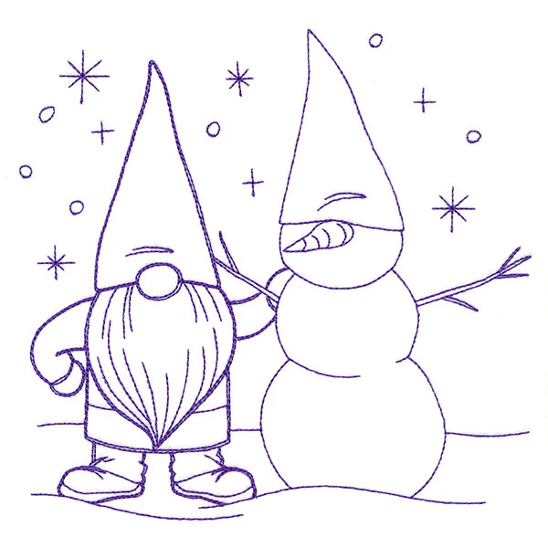 Gnome Through the Seasons - January