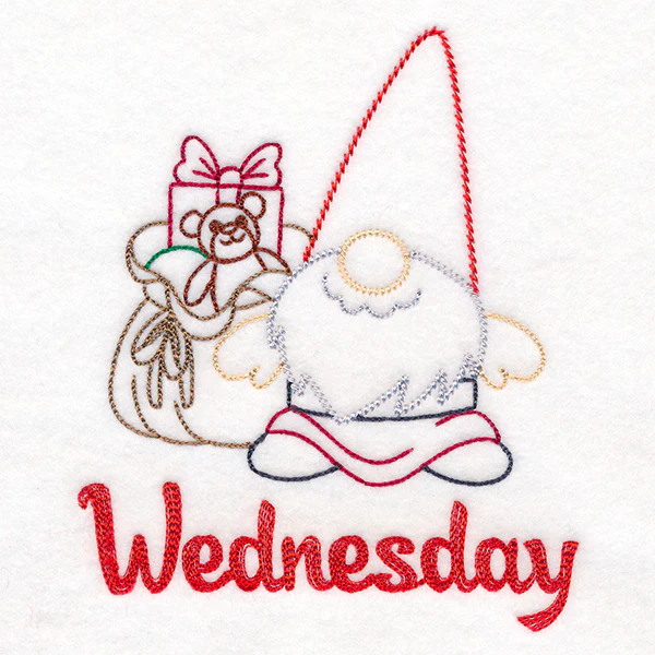 Gnome with Gifts on Wednesday (Vintage) - Image 3