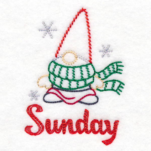 Gnome with Scarf on Sunday (Vintage) - Image 3