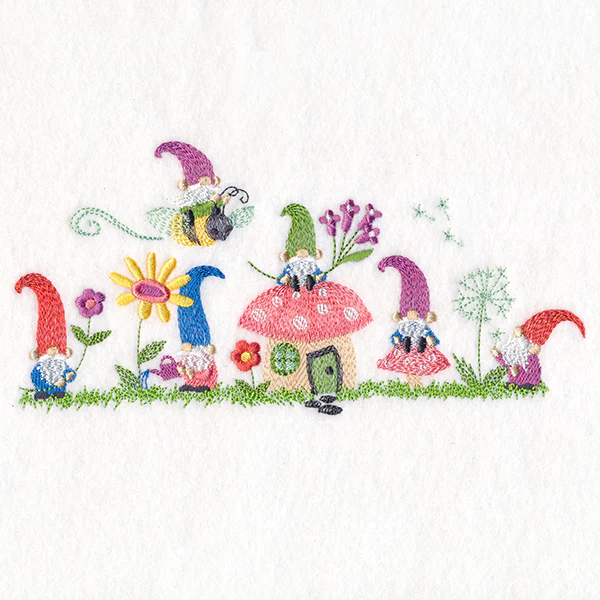 Gnomes at Home Border - Image 3