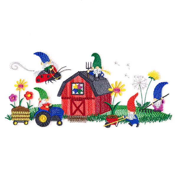 Gnomes on the Farm Border - Image 5