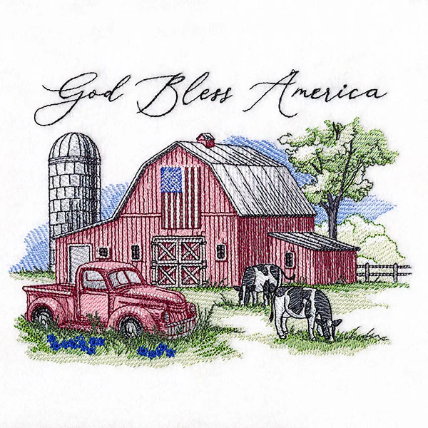 God Bless America Barn Scene - Image 2