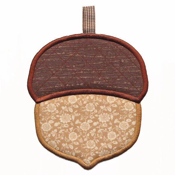 Golden Autumn Acorn Trivet (In-the-Hoop) - Image 4