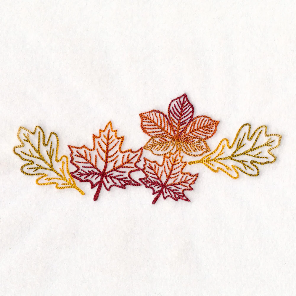 Golden Autumn Leaves Border - Image 5