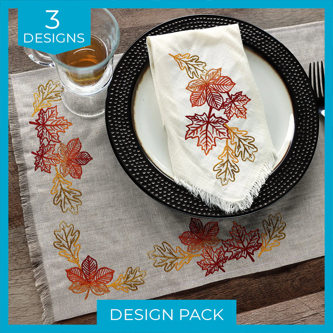 Golden Autumn Leaves Design Pack - Image 7