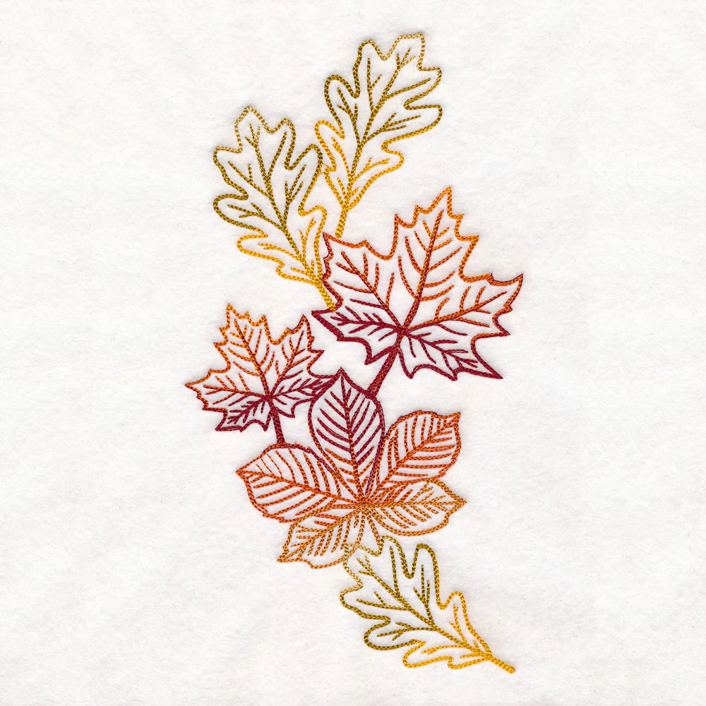Golden Autumn Leaves Spray - Image 4