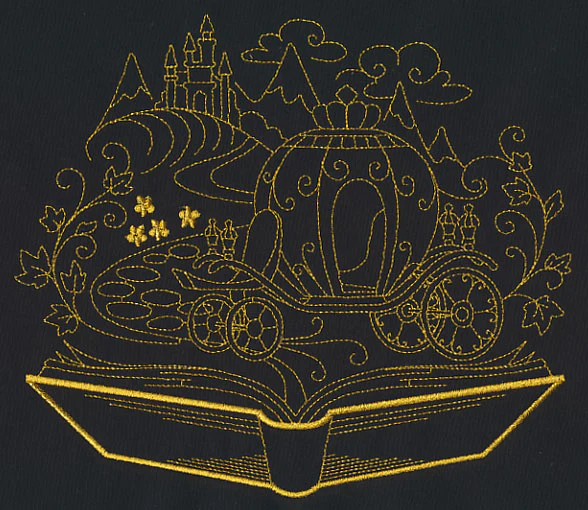 Golden Fairy Tale Carriage Scene - Image 5