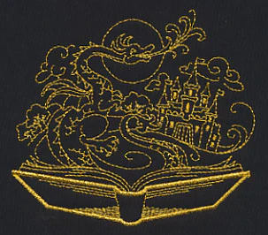 Golden Fairy Tale Dragon Scene - Image 4