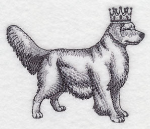 Golden Retriever in Crown - Image 3