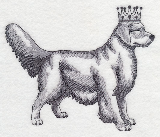Golden Retriever in Crown - Image 4
